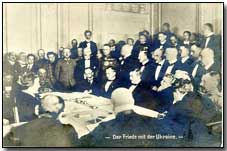Central Powers and Ukrainian delegates at Brest-Litovsk, 1918