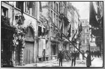 Effects of Zeppelin attack on Antwerp