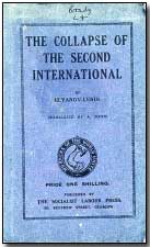 Pamphlet on the 1914 collapse of the Second International