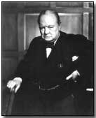 Karsh's celebrated photograph of Sir Winston Churchill
