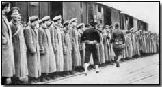 Bolshevist prisoners at Archangel under American guard