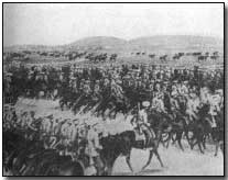 Russian cavalry in formation