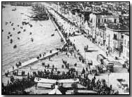 Waterfront at Salonica, showing captured German plane