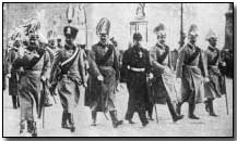 German Kaiser Wilhelm II and his sons