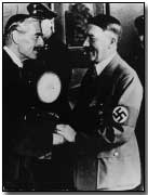 Neville Chamberlain meeting Adolf Hitler, 1938