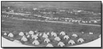 Allied camp at Salonika as seen from an aeroplane