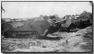 St. Chamond tanks in formation