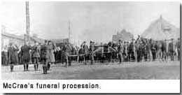 McCrae's funeral procession.