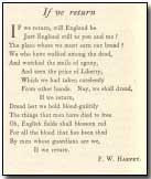 "If We Return" by F.W. Harvey