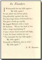 "In Flanders" by F. W. Harvey